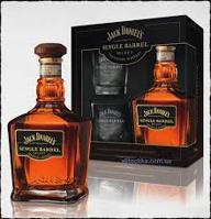 Виски Джек Дэниэлс Сингл Бэррэл 0,7 со стаканом в подарочной коробке