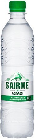 Минеральная вода "Саирме" без газа, 0,5 в ПЭТ бутылке. Цена за упаковку 12 бут.