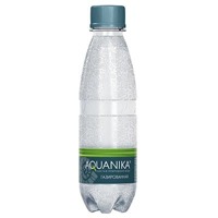 Вода питьевая природная артезианская "Акваника" С ГАЗОМ, ПЭТ, 250 мл (Цена за упаковку 24 бут.)