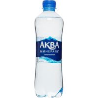 Вода Аква Минерале природная, минеральная с газом, 500 мл, ПЭТ. Цена за упаковку 12 бут.