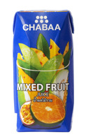 Напиток CHABAA Фруктовфй микс (40% сока),  180 мл в тетрапаке. Цена за упаковку 36 пачек.
