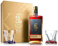 Виски "Кавалан" Бордо Пойяк Вайн Каск (57,8%), 1000 мл, в подарочной коробке с 2-мя бокалами
