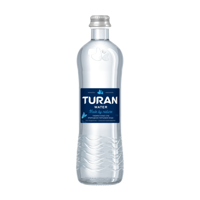 Вода Минеральная "Туран", 500 мл, С Газом, в стеклянной бутылке. Цена за упаковку 12 бут.