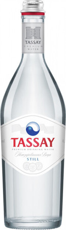 Вода "Тассай" Без Газа, 750 мл, в стеклянной бутылке. Цена за упаковку 6 бут.
