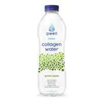 Напиток «QWELL REFRESH COLLAGEN WATER» со вкусом зеленого яблока, 500 мл в ПЭТ бутылке. Цена за упаковку 12 бут.