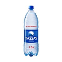 Вода "Тассай" С Газом, 1500 мл, в ПЭТ бутылке. Цена за упаковку 6 бут.