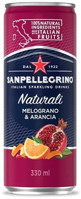 Напиток газированный "Sanpellegrino" с соком Граната и Апельсина, 330 мл в жестяной банке. Цена за упаковку 12 банок