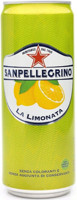 Напиток газированный "Сан Пеллегрино" с соком Лимона, 330 мл в жестяной банке. Цена за упаковку 12 банок