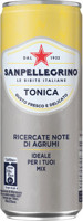 Газированный напиток "Sanpellegrino Tonica", Тоник безалкогольный, Цитрус, 330 мл, в жестяной банке. Цена за упаковку 12 бут.