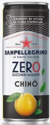 Напиток газированный "Сан Пеллегрино Chino ZERO" с соком Померанца, 330 мл в жестяной банке. Цена за упаковку 12 банок