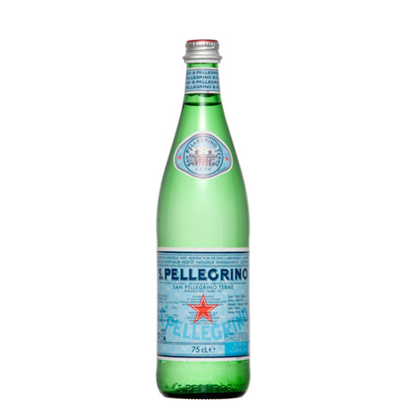 Вода Сан-Пеллегрино (S.Pellegrino), минеральная, газированная, стекло, 750 мл. Цена за упаковку 15 бут.
