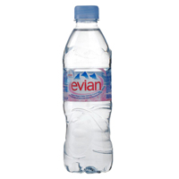 Вода Эвиан природная, минеральная без газа, 0,5 л ПЭТ. Цена за упаковку 24 бут.