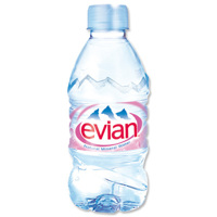 Вода Эвиан природная, минеральная без газа, 0,33 л ПЭТ. Цена за упаковку 24 бут.